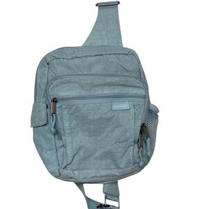 Baggallini Light Blue Sling Crossbody Adjustable Travel Bag BLEMISH